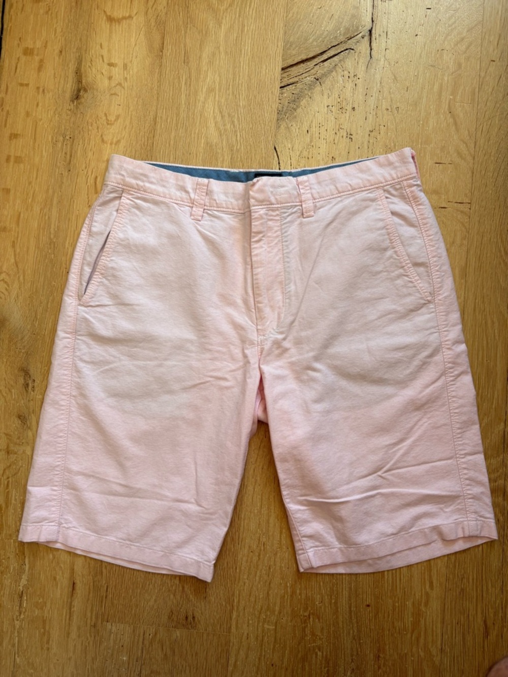 J Crew Classic Cotton Chino Shorts in Light Pink